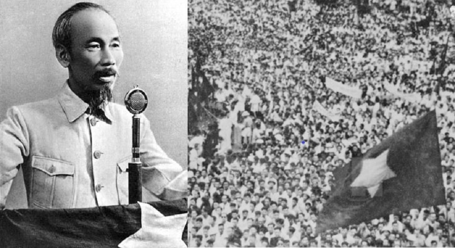 Ngày 2-9-1945, tại Quảng trường Ba Đình, Chủ tịch Hồ Chí Minh đã đọc bản Tuyên ngôn độc lập.