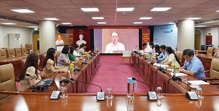 Cán bộ, đảng viên VietinBank Hội nghị tập huấn kỹ năng sáng tạo tác phẩm báo chí về công tác xây dựng Đảng.