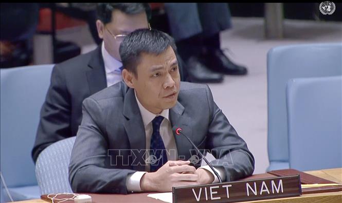Đại sứ Đặng Hoàng Giang, Trưởng Phái đoàn thường trực Việt Nam tại LHQ. Ảnh (tư liệu): Thanh Tuấn/TTXVN