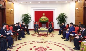 Thường trực Ban Bí thư, Trưởng Ban Tổ chức Trung ương Trương Thị Mai tiếp Đoàn đại biểu Đảng Lao động Triều Tiên