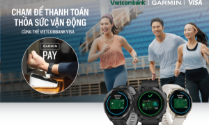 Vietcombank triển khai thanh toán một chạm Garmin pay cho thẻ Visa