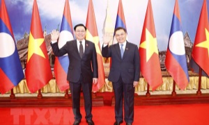 Chủ tịch Quốc hội Vương Đình Huệ kết thúc tốt đẹp chuyến thăm chính thức nước Lào