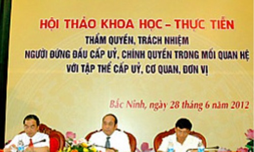 Thẩm quyền, trách nhiệm bí thư cấp ủy trong cơ chế tập thể lãnh đạo