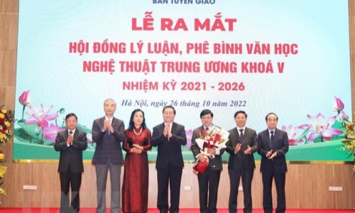 Ra mắt Hội đồng Lý luận, phê bình văn học, nghệ thuật Trung ương nhiệm kỳ 2021-2026