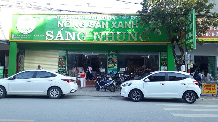 Hệ thống phân phối và bán lẻ thực phẩm sạch “Nông sản xanh Sáng Nhung” tại TP. Tuyên Quang