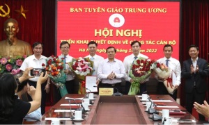 Ban Tuyên giáo Trung ương công bố các quyết định bổ nhiệm nhân sự mới