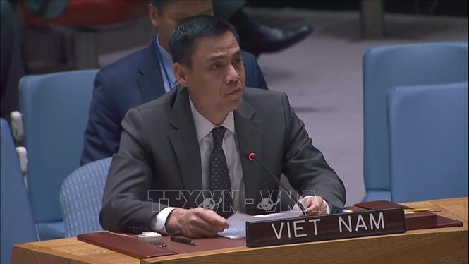 Đại sứ Đặng Hoàng Giang, Trưởng Phái đoàn Việt Nam tại LHQ. Ảnh: TTXVN