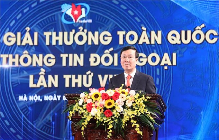 Đồng chí Võ Văn Thưởng phát biểu tại buổi Lễ.