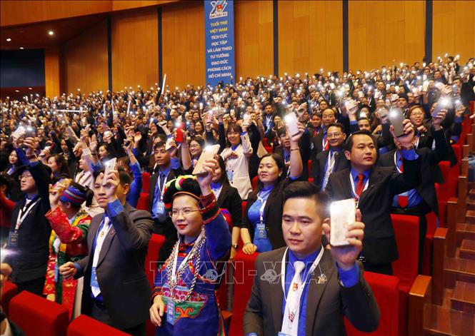 Các đại biểu thanh niên tham dự Đại hội. Ảnh: TTXVN
