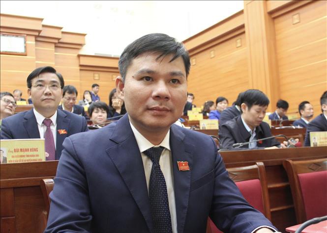 Đồng chí Nguyễn Lê Huy được bầu giữ chức Phó Chủ tịch UBND tỉnh Hưng Yên, nhiệm kỳ 2021 - 2026. Ảnh: TTXVN