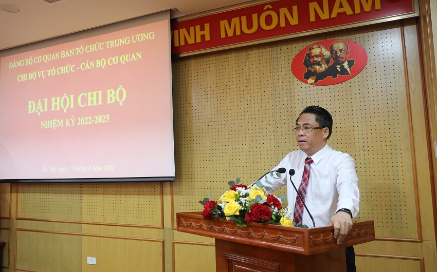 Đ/c Phan Thăng An phát biểu tại Đại hội.