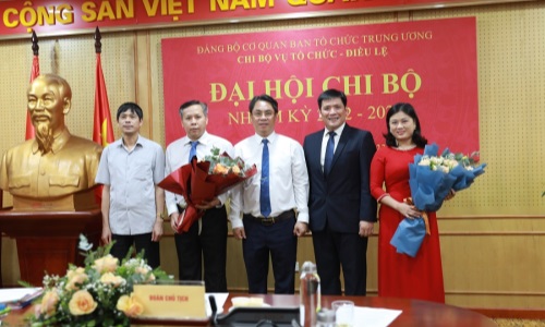 Đại hội Chi bộ Vụ Tổ chức - Điều lệ thành công tốt đẹp