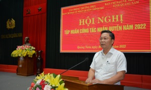 Hội nghị tập huấn công tác nhân quyền năm 2022 tại Quảng Nam