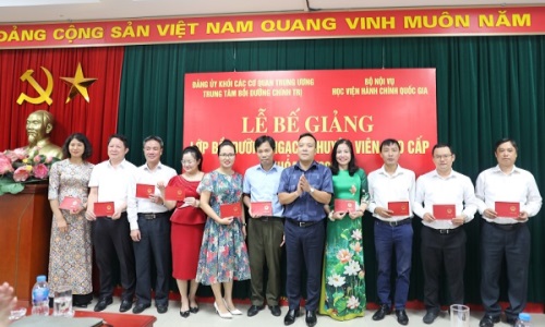 Bế giảng Lớp bồi dưỡng ngạch chuyên viên cao cấp khóa 10 năm 2022