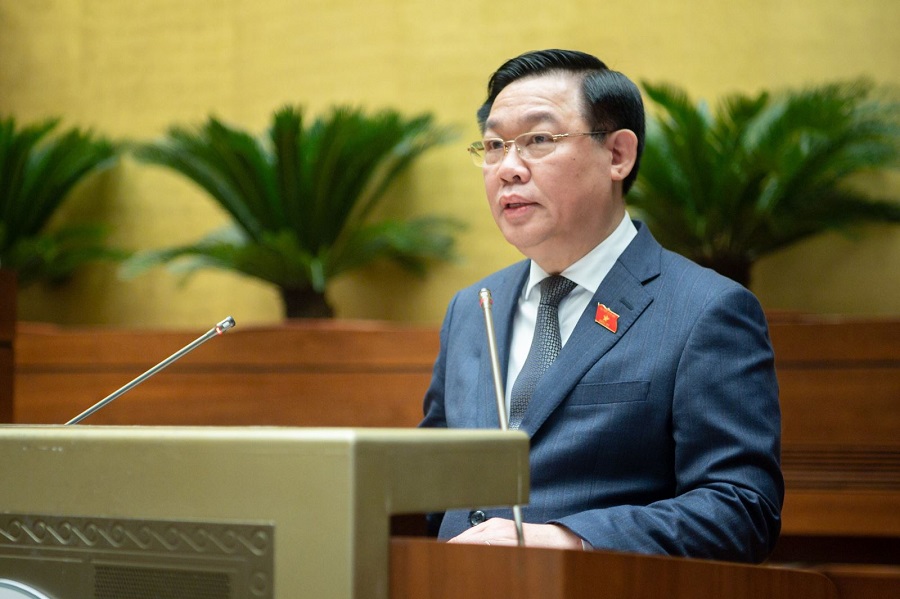 Chủ tịch Quốc hội Vương Đình Huệ phát biểu khai mạc Kỳ họp bất thường lần thứ hai, Quốc hội khóa XV.