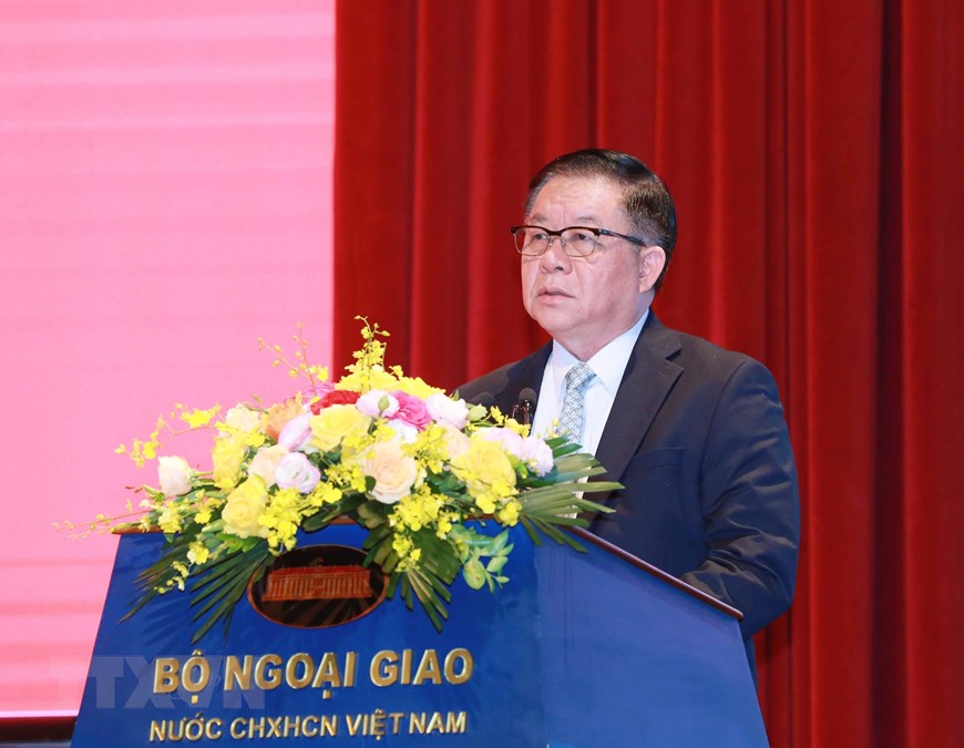 Đ/c Nguyễn Trọng Nghĩa phát biểu kết luận tại Hội nghị. Ảnh Phương Hoa/TTXVN.
