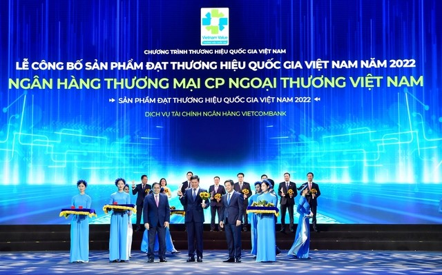 Vietcombank là ngân hàng duy nhất 8 lần liên tiếp đạt “Thương hiệu Quốc gia”.