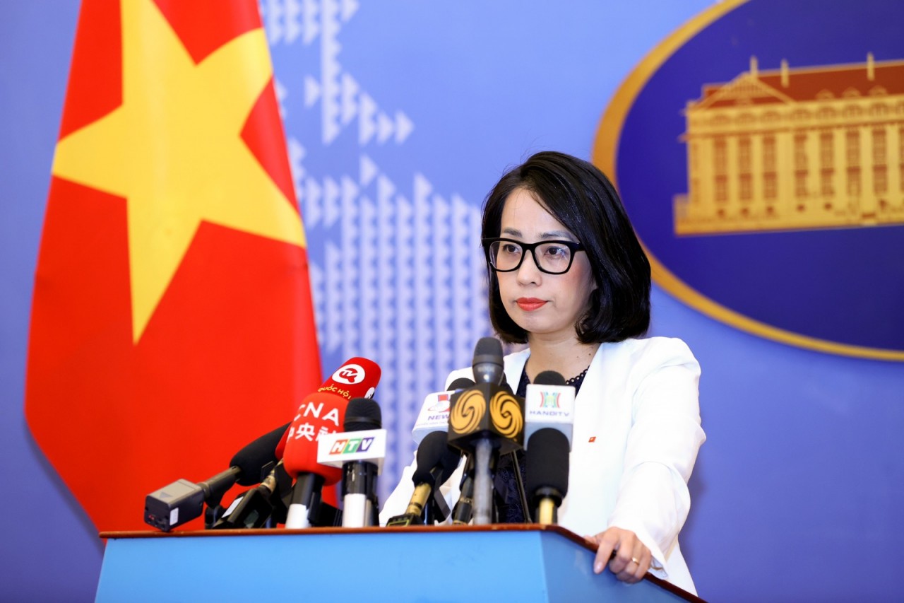 Người phát ngôn Bộ Ngoại giao Phạm Thu Hằng (Ảnh: Báo điện tử Chính phủ).