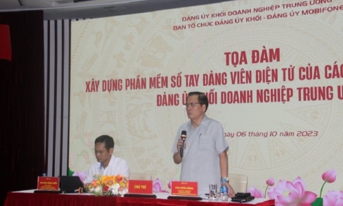 Tọa đàm "Xây dựng phần mềm Sổ tay đảng viên điện tử của các đảng ủy trực thuộc Đảng ủy Khối Doanh nghiệp Trung ương"