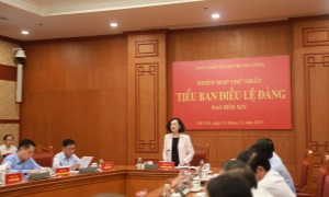 Phiên họp thứ nhất Tiểu ban Điều lệ Đảng Đại hội XIV