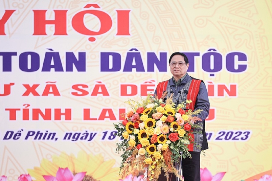 Theo Thủ tướng, ngày hội đại đoàn kết là một hoạt động cộng đồng thiết thực, sinh động, đáp ứng nhu cầu văn hóa tinh thần chính đáng của nhân dân. Ảnh: VGP/Nhật Bắc.