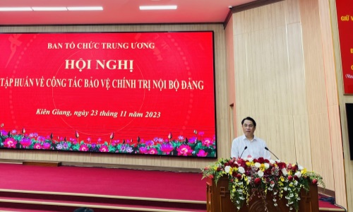 Tập huấn công tác bảo vệ chính trị nội bộ Đảng