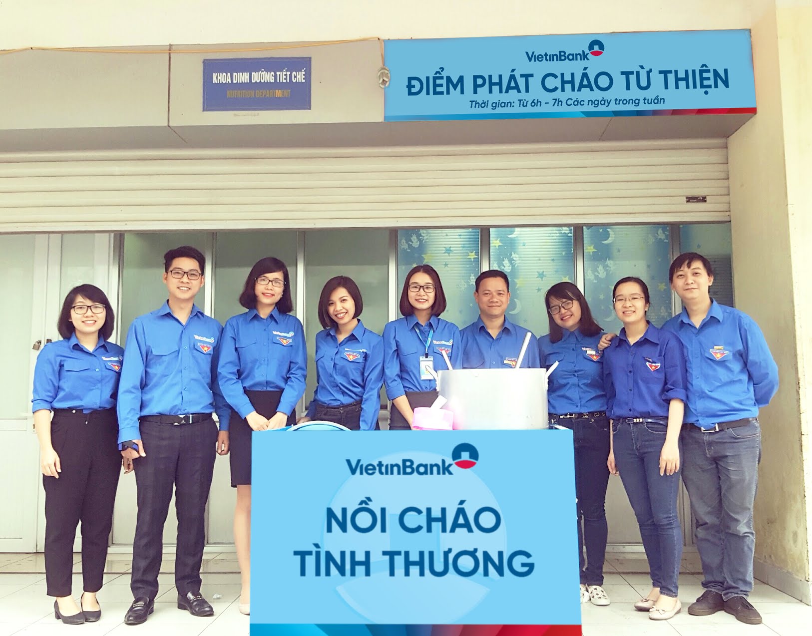 Chương trình “Nồi cháo tình thương” của Đoàn Thanh niên VietinBank  triển khai tại Bệnh viện Nhi Trung ương từ năm 2011 đến nay