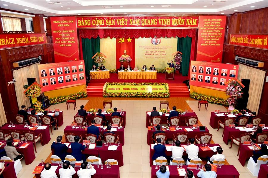 Đại hội Đảng bộ Ngân hàng TMCP Ngoại thương Việt Nam - Chi nhánh TP. Hồ Chí Minh lần thứ VIII, nhiệm kỳ 2020-2025.