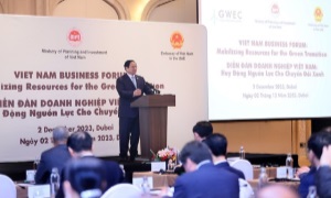 Thủ tướng Phạm Minh Chính: Việt Nam là địa điểm tin cậy để đầu tư, thúc đẩy chuyển đổi xanh