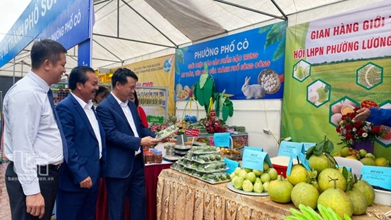 Festival nông sản, OCOP, làng nghề gắn kết du lịch-Thái Nguyên 2023 quảng bá về văn hóa, du lịch, nông nghiệp, nông thôn Thái Nguyên. Ảnh: IT.