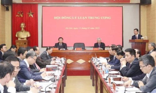 Thường trực Ban Bí thư Võ Văn Thưởng làm việc với Hội đồng Lý luận Trung ương