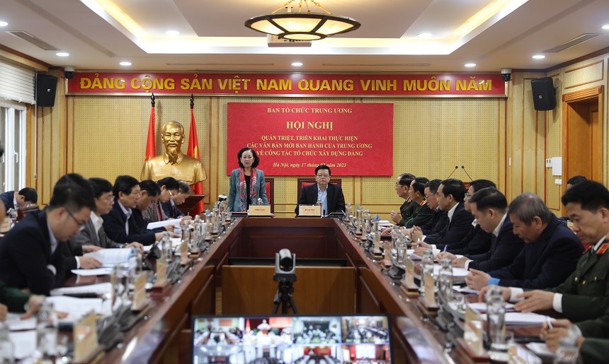 Đ/c Trương Thị Mai phát biểu kết luận hội nghị.