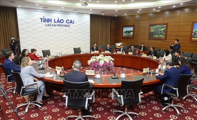 Quang cảnh buổi làm việc. Ảnh: TTXVN