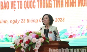 Trưởng Ban Tổ chức Trung ương Trương Thị Mai: Bắc Ninh tiếp tục thực hiện nghiêm túc Nghị quyết Trung ương 8 (khóa XI)