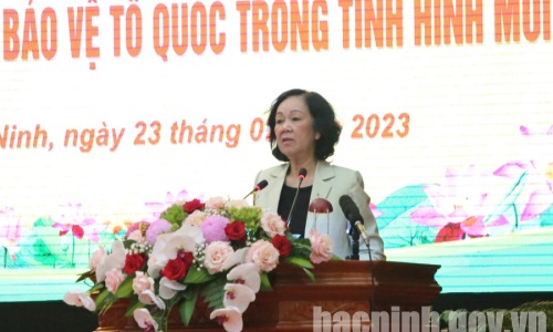 Trưởng Ban Tổ chức Trung ương Trương Thị Mai: Bắc Ninh tiếp tục thực hiện nghiêm túc Nghị quyết Trung ương 8 (khóa XI)