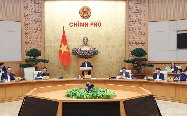 Thủ tướng Phạm Minh Chính chủ trì phiên họp Chính phủ thường kỳ tháng 2-2023 - Ảnh: VGP