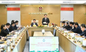 Chủ tịch Quốc hội Vương Đình Huệ làm việc với Bộ Thông tin và Truyền thông