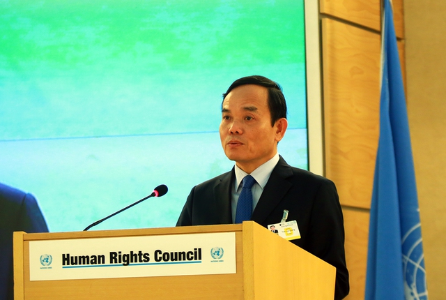 Phó Thủ tướng Trần Lưu Quang tham dự  và phát biểu tại Khóa họp 52 Hội đồng Nhân quyền Liên hiệp quốc