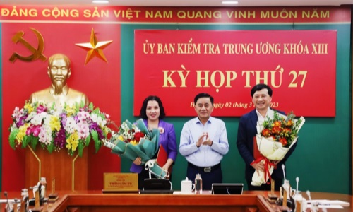 Bộ Chính trị chuẩn y 2 Phó Chủ nhiệm UBKT Trung ương khóa XIII