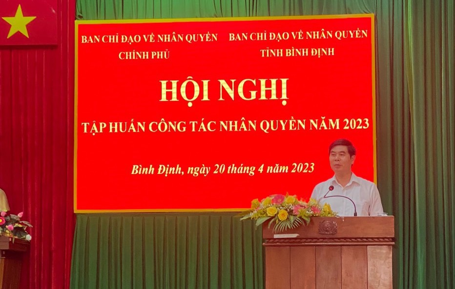 Đồng chí Lâm Hải Giang, Phó Chủ tịch UBND tỉnh, Trưởng Ban Chỉ đạo về Nhân quyền tỉnh Bình Định