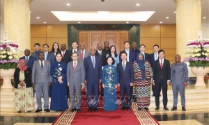 Thường trực Ban Bí thư Trương Thị Mai hội đàm với Phó Chủ tịch Đảng Cách mạng cầm quyền Tanzania