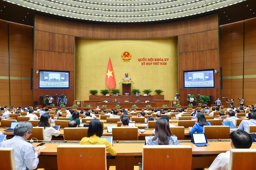 Kỳ họp thứ năm, Quốc hội khoá XV, sáng ngày 20-6-2023.