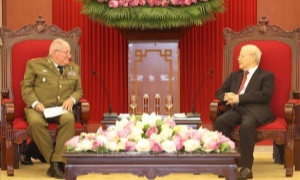 Lãnh đạo Đảng, Chính phủ ta tiếp Bộ trưởng Bộ Các lực lượng vũ trang Cách mạng Cu-ba