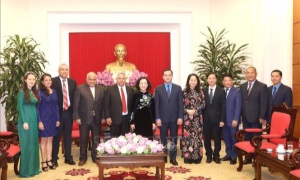 Thường trực Ban Bí thư Trương Thị Mai tiếp Đoàn Trung tâm Những người Lao động Cu-ba