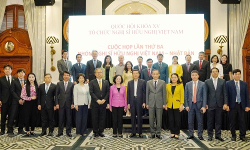 Thường trực Ban Bí thư Trương Thị Mai chủ trì cuộc họp lần thứ ba Nhóm Nghị sỹ hữu nghị Việt Nam - Nhật Bản