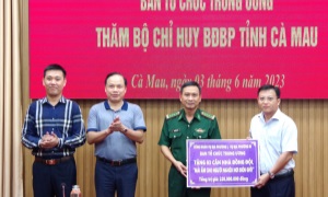 Công đoàn Vụ Địa phương III, Ban Tổ chức Trung ương hỗ trợ xây “Nhà đồng đội” tại Cà Mau