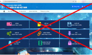 Cảnh báo trang web giả mạo Cổng dịch vụ công ngành BHXH Việt Nam