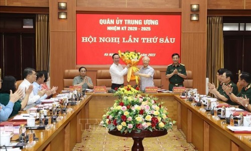 Tổng Bí thư Nguyễn Phú Trọng chủ trì Hội nghị Quân ủy Trung ương lần thứ sáu
