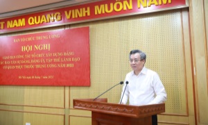Giao ban công tác tổ chức xây dựng Đảng các ban cán sự đảng, đảng ủy, tập thể lãnh đạo cơ quan trực thuộc Trung ương