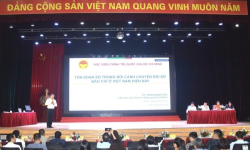 Hội thảo "Ứng dụng công nghệ trong quản trị tòa soạn số"